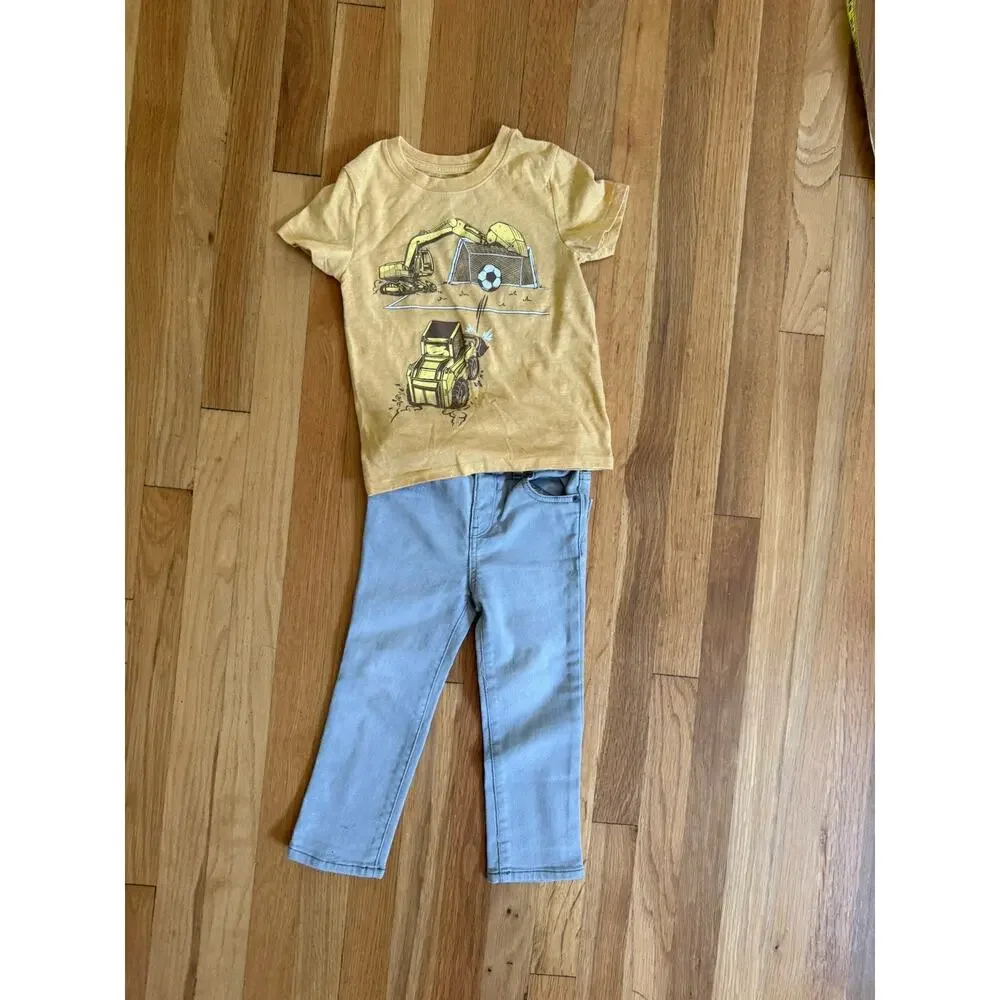 Boys Toddler Clothing Bundle - Size 3/4 T Fall Hoodie Jeans t-shirt